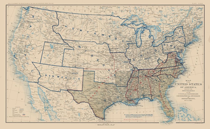 Picture of UNITED STATES UNION CONFEDERATION LINES 1862
