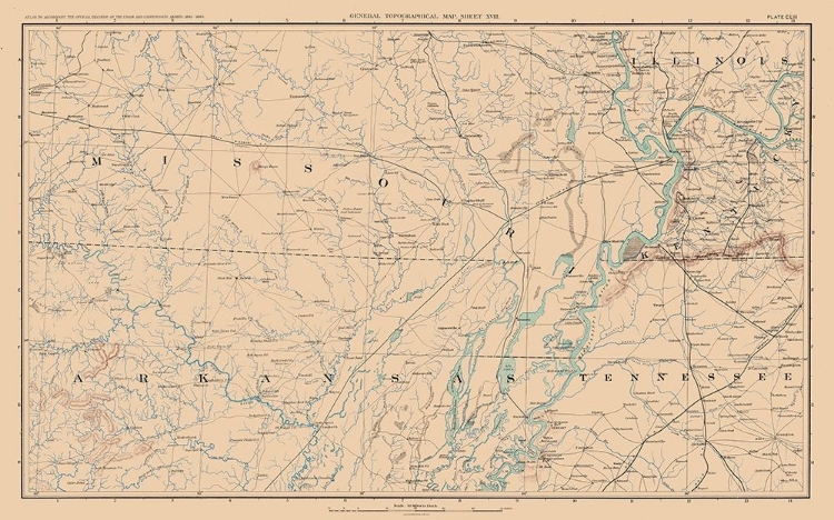 Picture of MISSOURI ARKANSAS TENNESSEE ILLINOIS - BIEN 1894