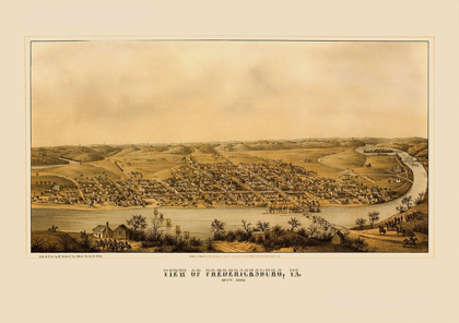 Picture of FREDERICKSBURG VIRGINIA PANORAMIC - SACHSE 1862