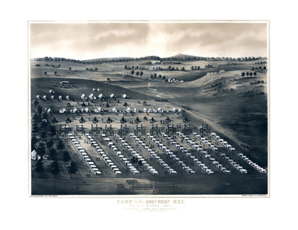Picture of CAMP OF 196TH REGIMENT - SCHMIDT 1860S