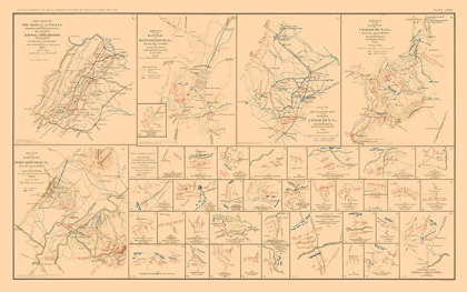 Picture of BATTLE PLANS OF VIRGINIA - HOTCHKISS 1894