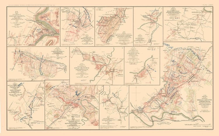 Picture of BATTLE POSITIONS VIRGINIA WEST VIRGINIA