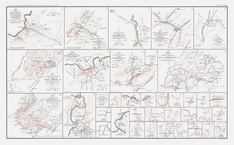 Picture of VIEWS OF CALVARY ENGAGEMENTS VIRGINIA - BIEN 1894