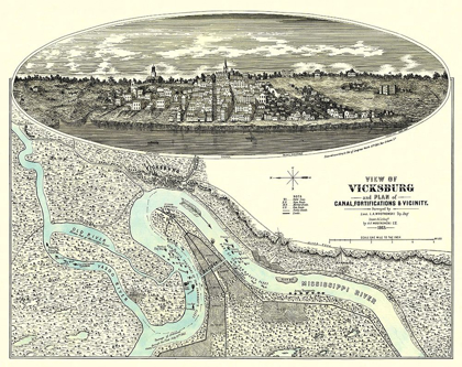 Picture of VICKSBURG MISSISSIPPI WITH VICINITY