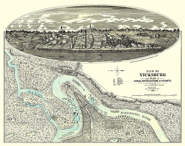 Picture of VICKSBURG MISSISSIPPI WITH VICINITY