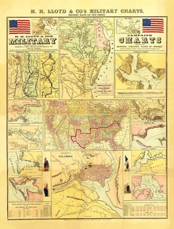 Picture of MILITARY CAMPAIGN CHARTS OF UNITED STATES