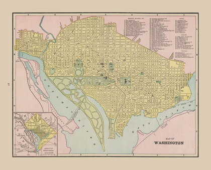 Picture of WASHINGTON  DC - CRAM 1892