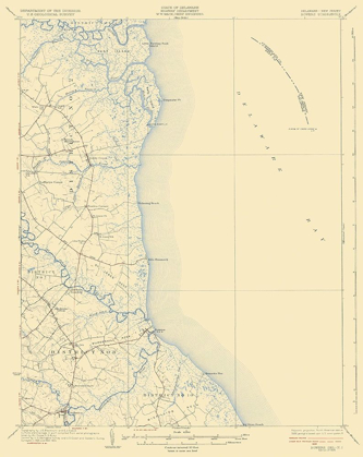 Picture of BOWERS DELAWARE NEW JERSEY QUAD - USGS 1936