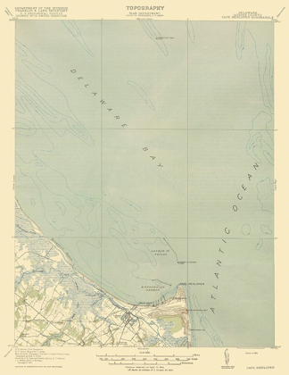 Picture of CAPE HENLOPEN DELAWARE QUAD - USGS 1918