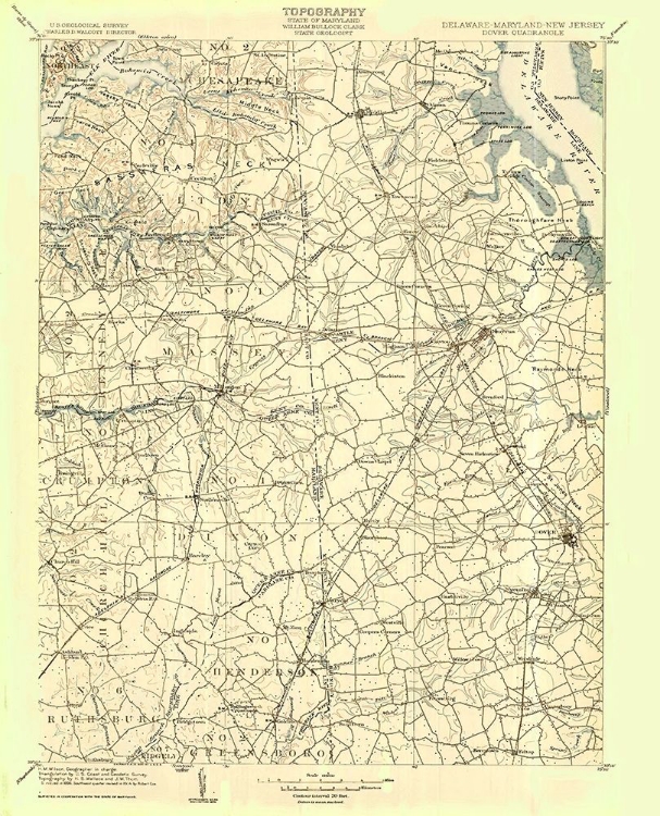 Picture of DOVER DELAWARE QUAD - USGS 1904