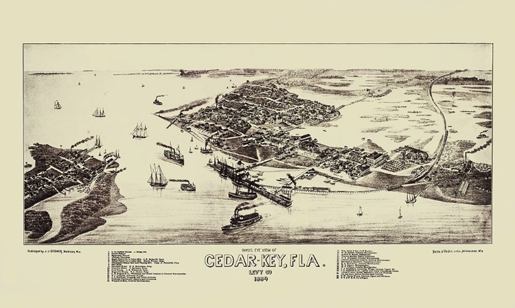 Picture of CEDAR KEY FLORIDA - STONER 1884