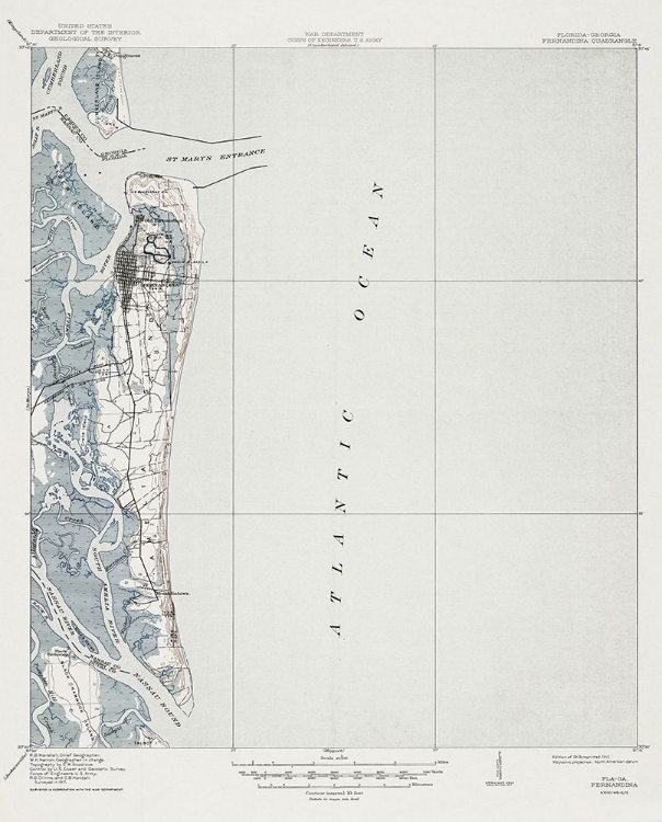 Picture of FERNANDINA FLORIDA QUAD - USGS 1919