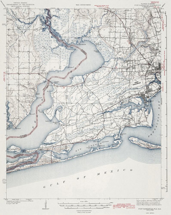 Picture of FORT BARRANCAS FLORIDA ALABAMA QUAD - USGS 1943