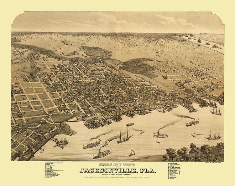 Picture of JACKSONVILLE FLORIDA - ALVORD 1876