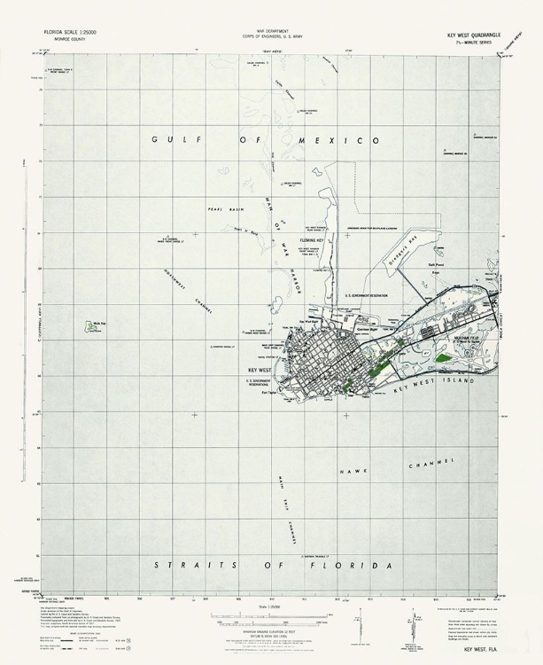 Picture of KEY WEST FLORIDA QUAD - USGS 1943