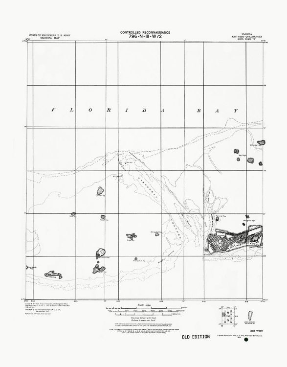 Picture of KEY WEST FLORIDA QUAD - USGS 1921