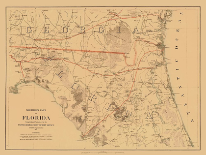 Picture of NORTHERN FLORIDA - BACHE 1864