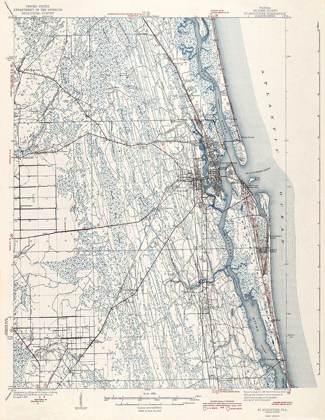 Picture of ST AUGUSTINE FLORIDA QUAD - USGS 1943
