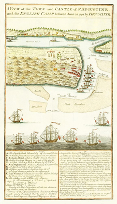 Picture of SIEGE OF ST AUGUSTINE FLORIDA - SILVER 1740
