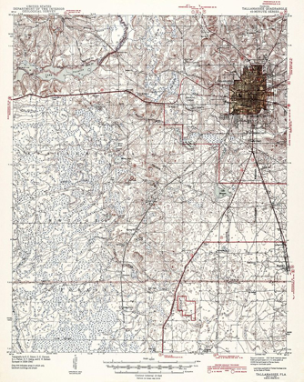 Picture of TALLAHASSEE FLORIDA QUAD - USGS 1943
