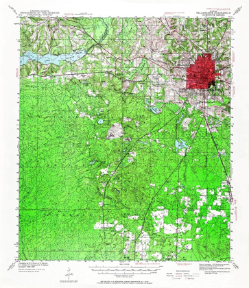 Picture of TALLAHASSEE FLORIDA QUAD - USGS 1940