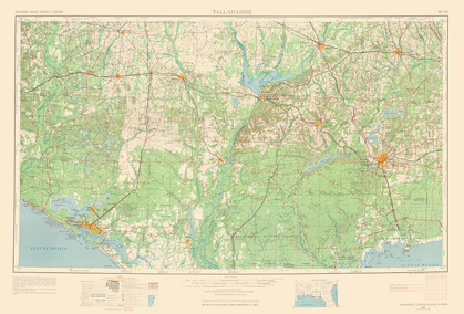 Picture of TALLAHASSEE FLORIDA QUAD - USGS 1954