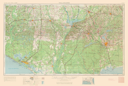 Picture of TALLAHASSEE FLORIDA QUAD - USGS 1954