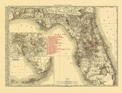 Picture of FLORIDA - RAND MCNALLY 1900