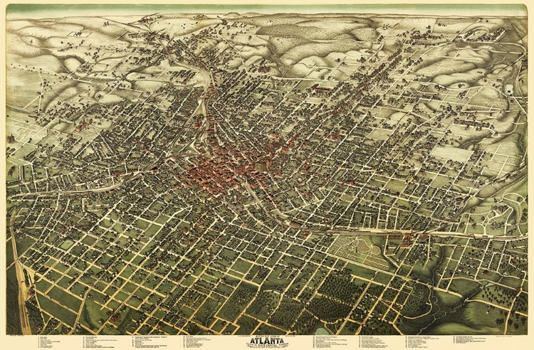 Picture of ATLANTA GEORGIA - HUGHES 1892