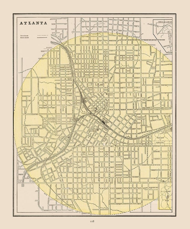 Picture of ATLANTA  GEORGIA - CRAM 1892