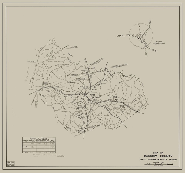 Picture of BARROW GEORGIA - HIGHWAY BOARD 1934