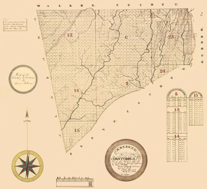 Picture of CHATTOOGA GEORGIA - GREEN 1866