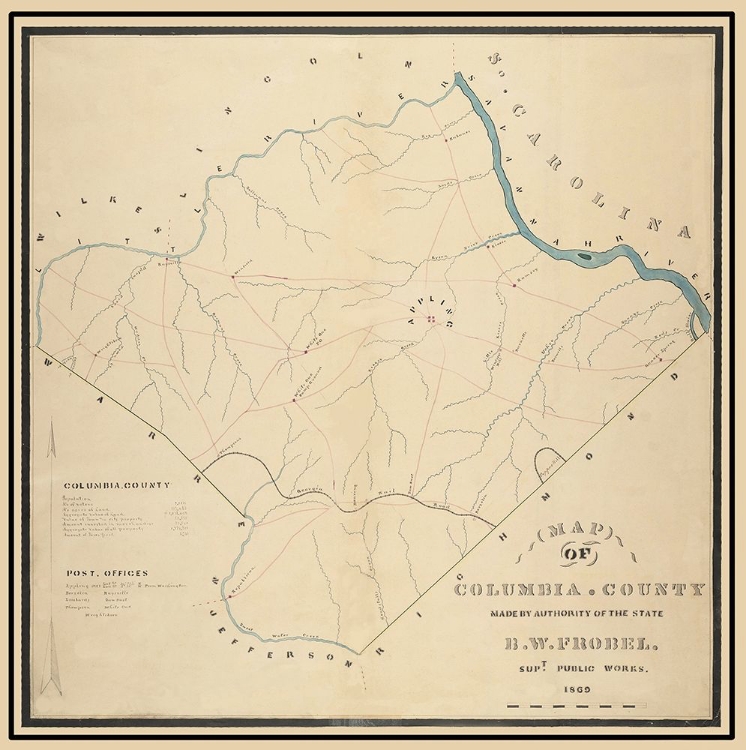 Picture of COLUMBIA GEORGIA - FROBEL 1869