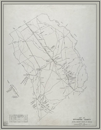 Picture of EFFINGHAM GEORGIA - HIGHWAY BOARD 1932