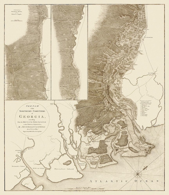 Picture of SKETCH OF THE NORTHERN FRONTIERS OF GEORGIA 1780