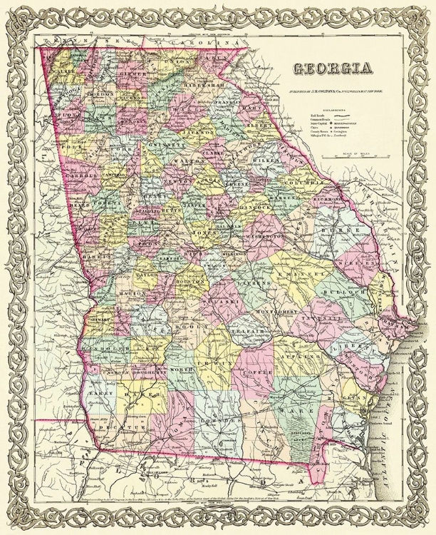 Picture of GEORGIA - COLTON 1855