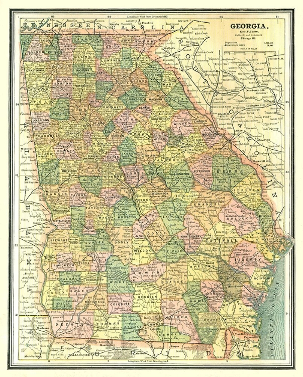 Picture of GEORGIA - CRAM 1886