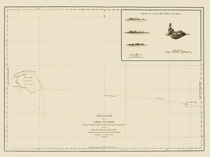 Picture of NECKER ISLAND HAWAII - BERNIZET 1797