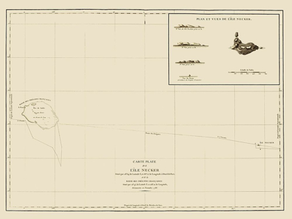 Picture of NECKER ISLAND HAWAII - BERNIZET 1797