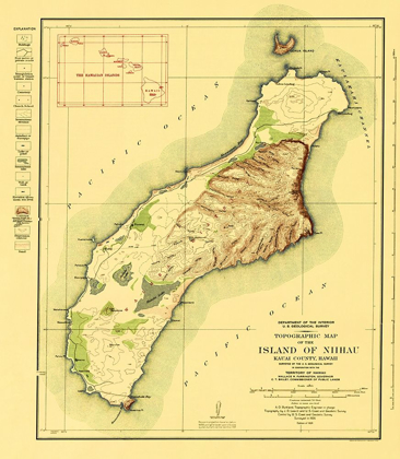 Picture of NIIHAU ISLAND HAWAII - USGS 1929
