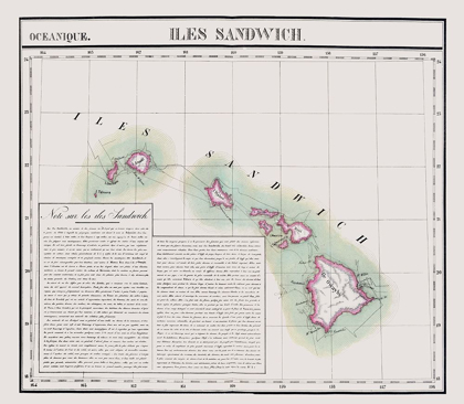Picture of HAWAII - VANDERMAELEN 1827