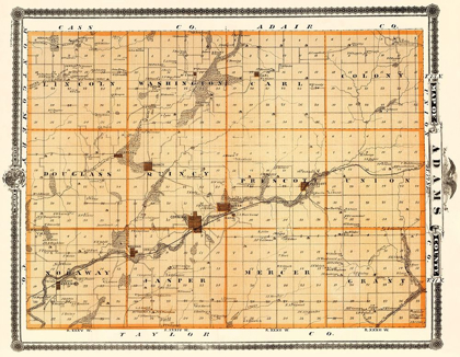 Picture of ADAMS IOWA LANDOWNER - ANDREAS 1874