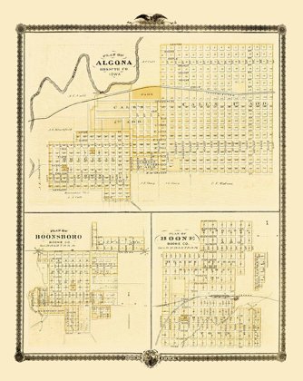 Picture of ALGONA, BOONE, BOONSBORO IOWA - ANDREAS 1874