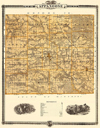 Picture of APPANOOSE IOWA LANDOWNER - ANDREAS 1875