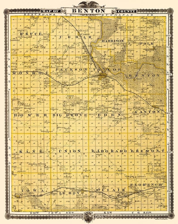 Picture of BENTON IOWA LANDOWNER - ANDREAS 1874