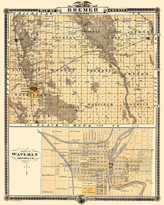 Picture of BREMER IOWA LANDOWNER - ANDREAS 1874