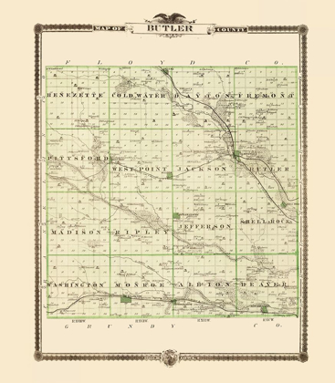 Picture of BUTLER IOWA LANDOWNER - ANDREAS 1874