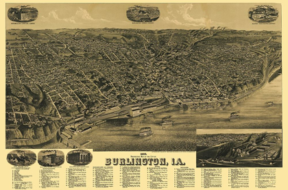Picture of BURLINGTON IOWA - WELLGE 1889