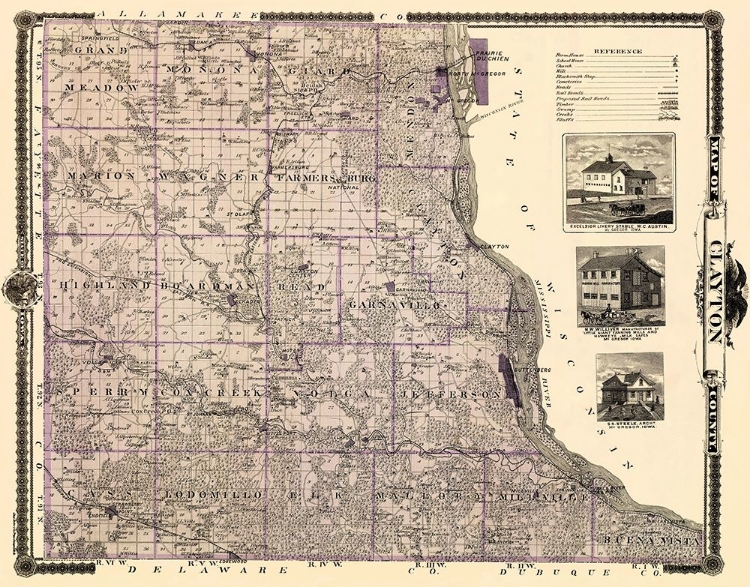 Picture of CLAYTON IOWA LANDOWNER - ANDREAS 1874