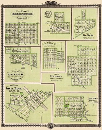 Picture of DALLAS IOWA TOWNS  VICINITY - 1876